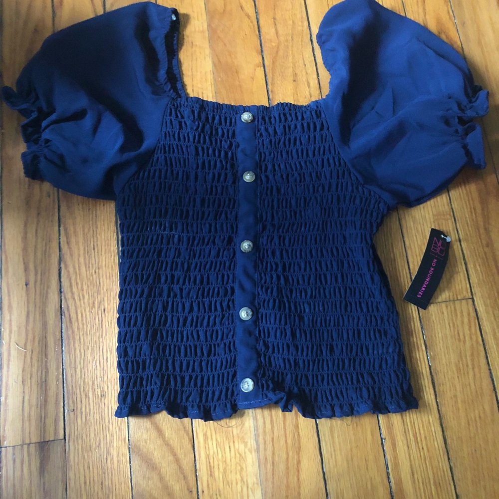 royal blue shirt with tags